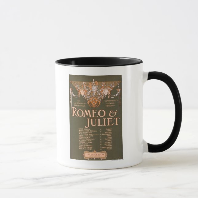 Caneca Tragédia Sublime de Shakepeare "Romeu e Julieta" (Direita)