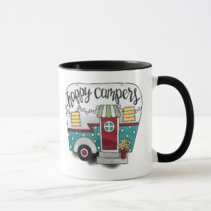 Caneca trailer de campista feliz Mug