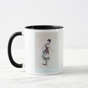 Caneca Traje o design para um harlequin fêmea, c.1880