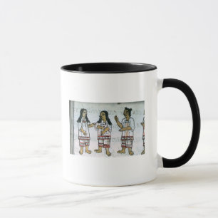 Caneca Trajes astecas fêmeas
