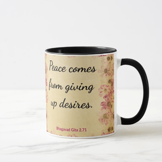 Caneca Tranquil Beige Pink Gita Give Up Desires Print (Direita)