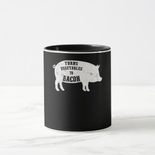 Caneca Transforma Vegetais Em Bacon CHURRASCOS Engraçad