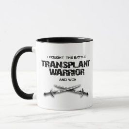 Caneca Transplantar Guerreiro - Lutei contra a batalha e