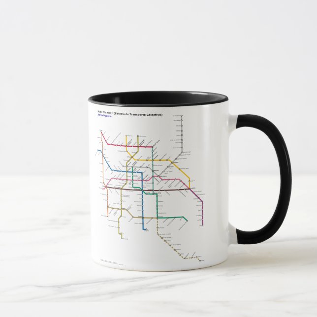 Caneca Transporte público de Cidade do México (Direita)