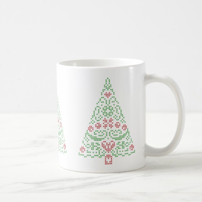 Caneca transversal da árvore de Natal do ponto (Direita)