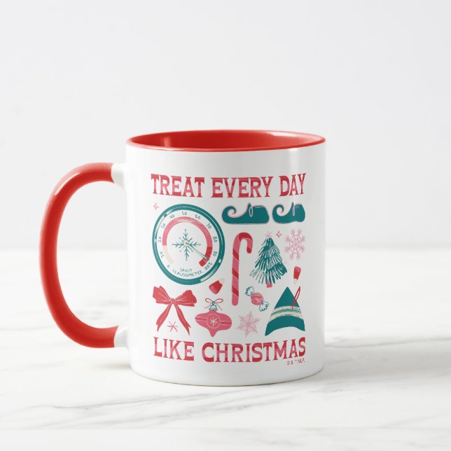 Caneca Tratar Todos Os Dias Como O Natal (Esquerda)