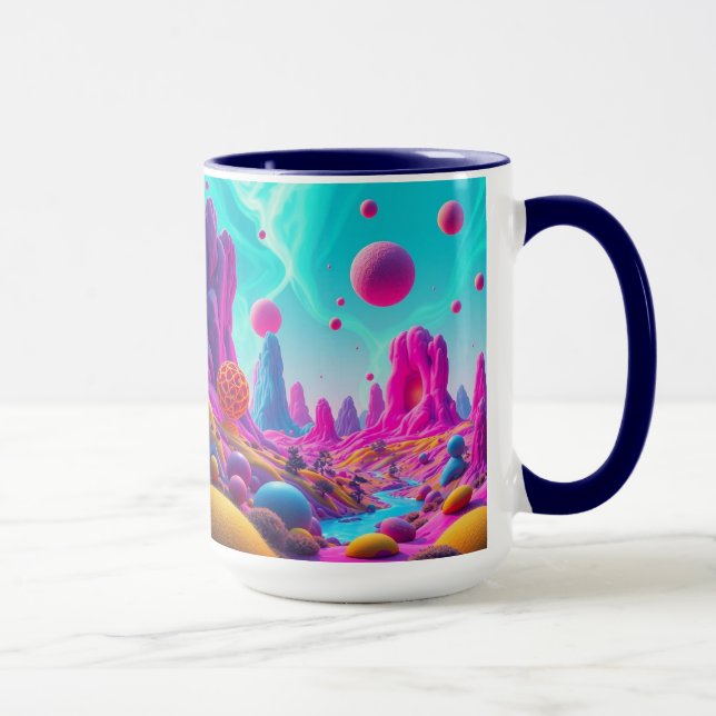Caneca  Traumplanet der Farben – Jenseits der Realität (Direita)