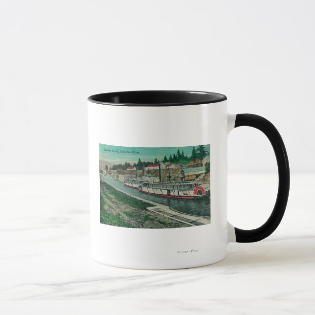 Caneca Trava de Cascade no Rio Columbia (Direita)
