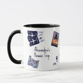 Caneca Traveler Trip Memories Personalized