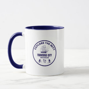 Caneca Traverse City Michigan Coffee Mug
