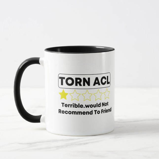Caneca Trazer ACL terrível. Não recomendaria amigo (Esquerda)