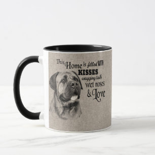 Caneca Trecho bonitinho do retrato da Bull Mastiff