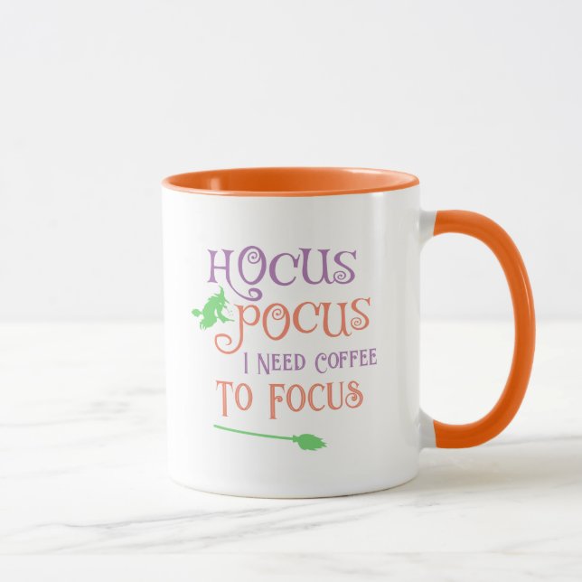 Caneca Trecho de Café de Pocus do Bruxo Laranja (Direita)