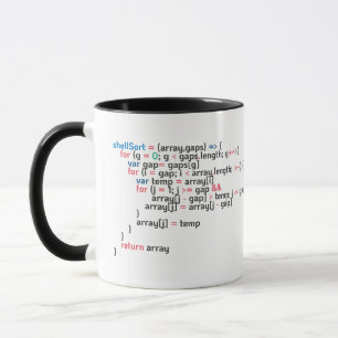 Caneca Trecho de Código de Programação de Computador de C