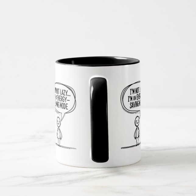 Caneca Trecho do bastão sarcástico - Poupança de energia (Alça)