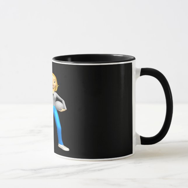 Caneca Treinador do voleibol da mulher (Direita)
