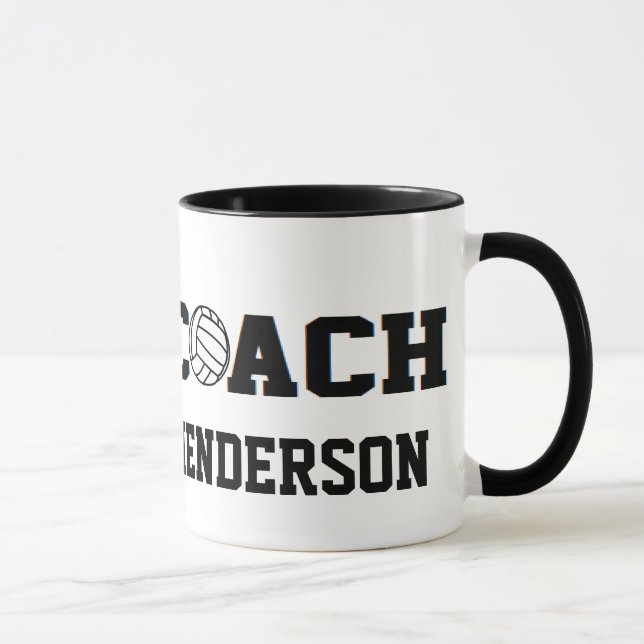 Caneca Treinador do voleibol - personalizado (Direita)