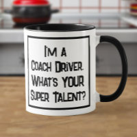 Treinador Super Talento. Mug De Café De Duas Tonel