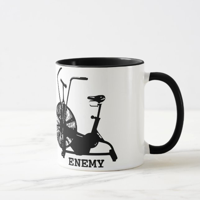 Caneca Treinamento Engraçado Preto e Humor do Gym (Direita)