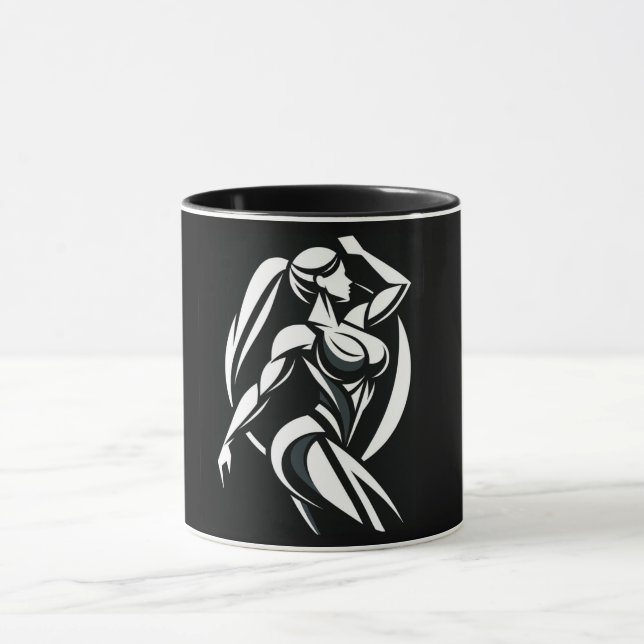 Caneca Treinamento Personalizado de Fitness para Mulheres (Centro)