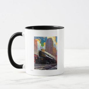 Caneca Trem de Pensilvânia pelo desconhecido