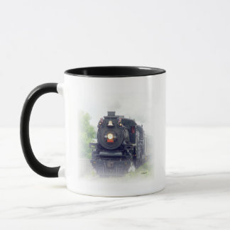 Caneca trem de vapor americano