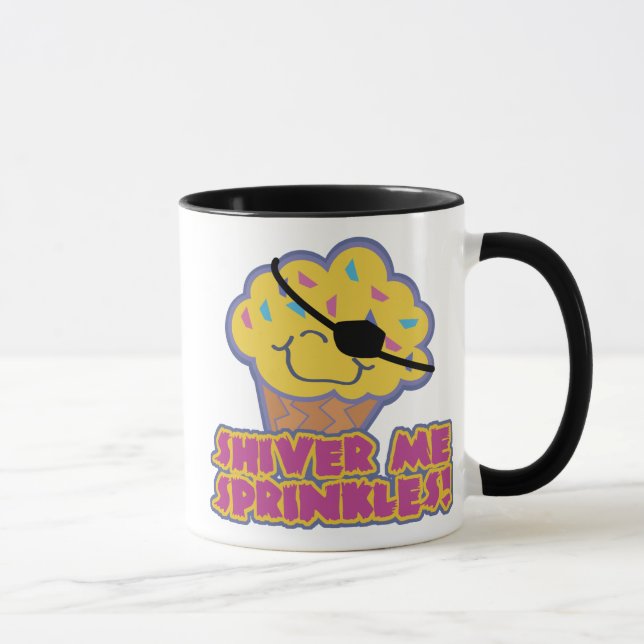 Caneca Treme-me Granulado Cupcake Pirata, (Direita)