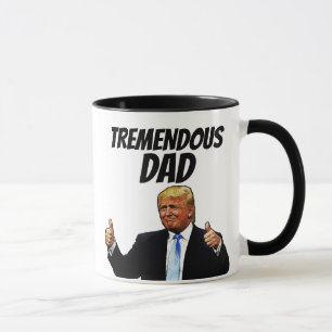 CANECA TREMENDO PAI CAFÉ MUG, DONALD TRUMP MUG