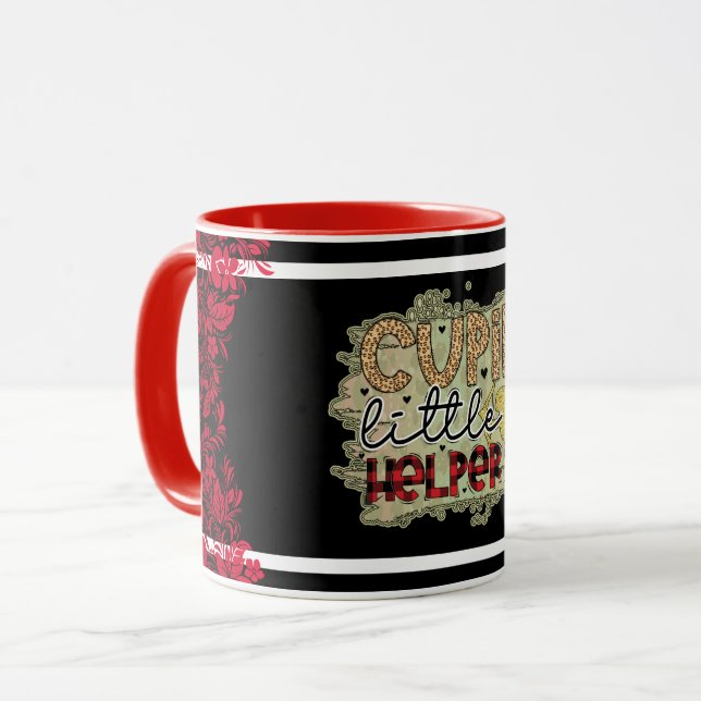 Caneca Trendy Cupid Dia de os namorados (Frente Esquerda)