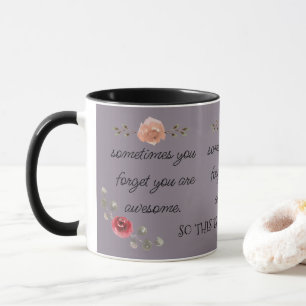 Caneca Trendy & Cute Floral Você É Incrível Café