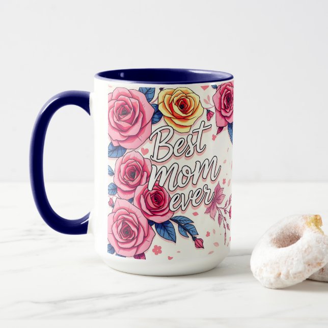 Caneca Trendy Floral Luxury Coleção (Com Donut)
