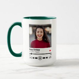 Caneca Trendy Happy Birthday - Foto personalizada