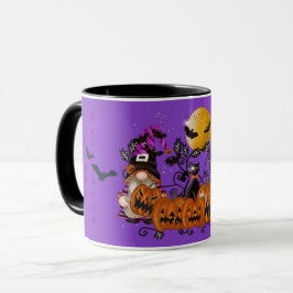 Caneca Trendy Happy Halloween Purple Gnomo