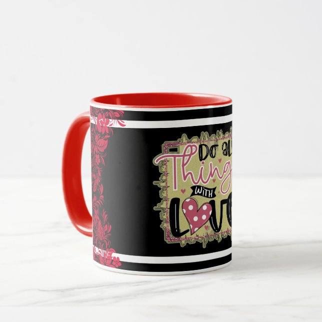 Caneca Trendy Things Love Dia de os namorados (Frente Esquerda)