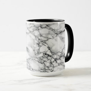 Caneca Trendy White Marble Stone -