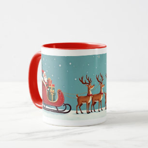 Caneca Trenó do Papai Noel