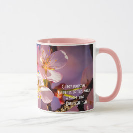 Caneca Três Blossomas de Sakura Rosa