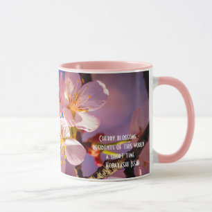 Caneca Três Blossomas de Sakura Rosa