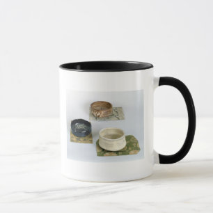 Caneca Três chawans usados para as cerimónias de chá,