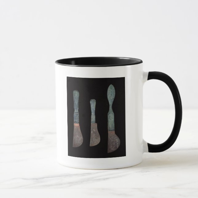 Caneca Três facas de Pompeii, romano, ANÚNCIO de c.100 (Direita)