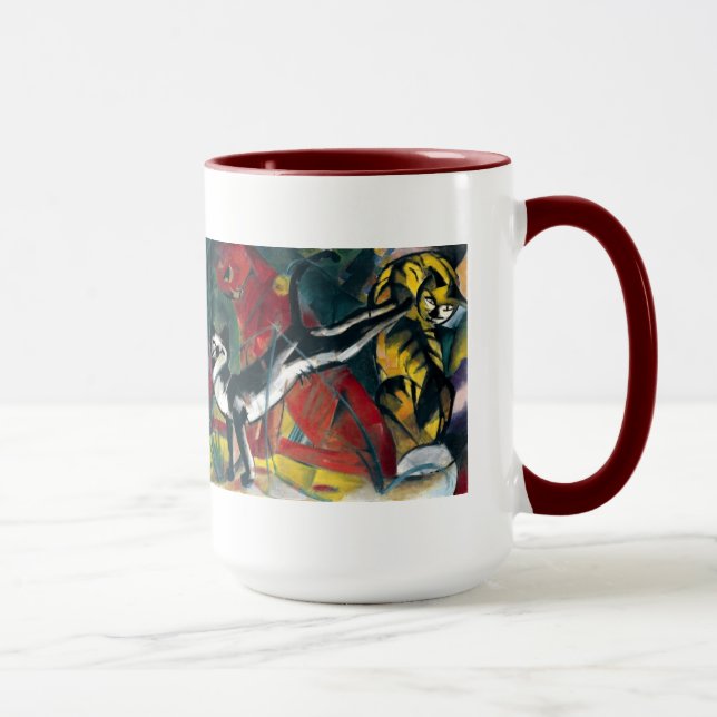 Caneca Três gatos por Franz Marc Beeve Mug (Direita)