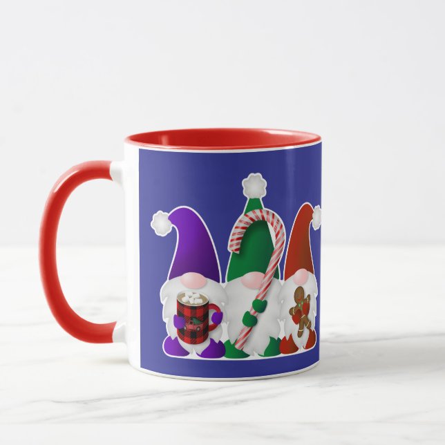 Caneca Três Gnomos de Natal (Esquerda)
