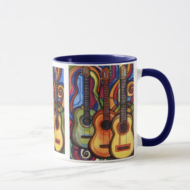 Caneca Três guitarra (Direita)