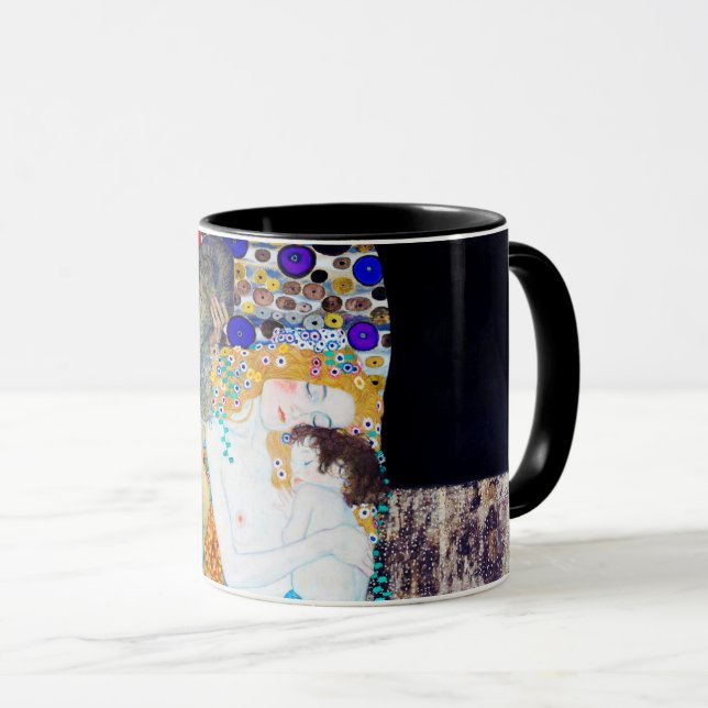 Caneca Três idades da vida, Gustav Klimt (Frente Esquerda)