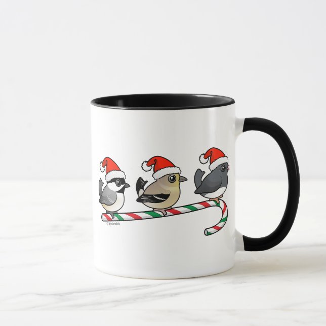 Caneca Três passarinhos do Natal (E.U.) (Direita)