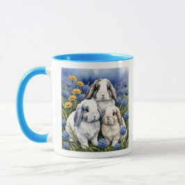 Caneca Três Pequenos Coelhos De Coelhinhos