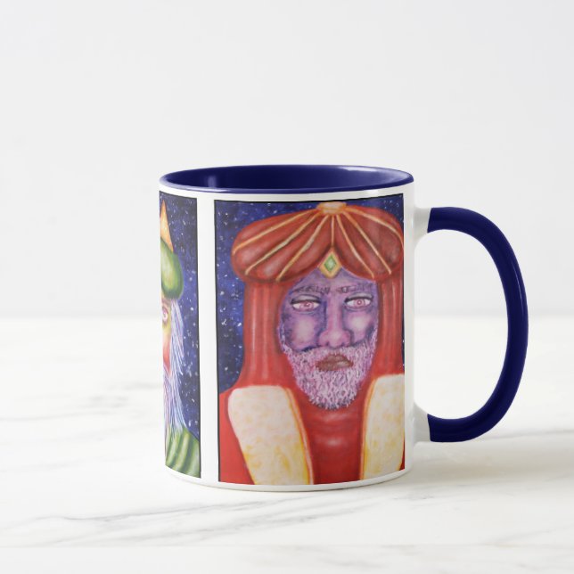 Caneca Três reis Natal Arte (Direita)