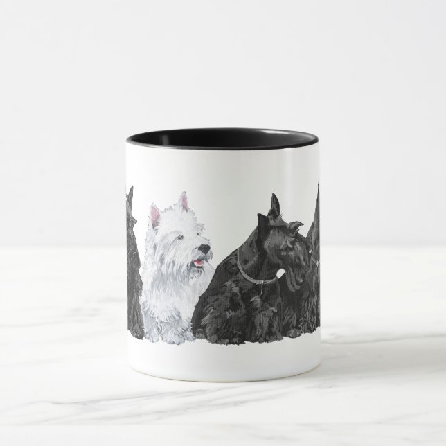 Caneca Três Scotties & a Westie (Centro)
