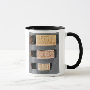 Caneca Três selos do cilindro com impressões,