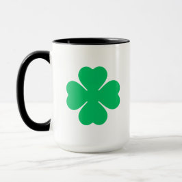 Caneca Trevo Grande Simples para Sorte
